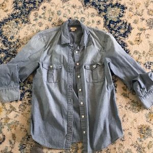 Jcrew chambray collared shirt size small